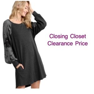 CLEARANCE PRICED Large Umgee Women’s Waffle Knit Cotton Dress